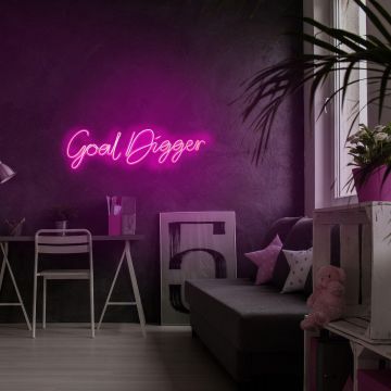 Aplica de Perete Neon Goal Digger - Roz