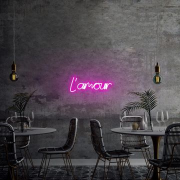 Aplica de Perete Neon L'amour - Roz