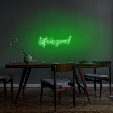 Aplica de Perete Neon Life Is Good - Verde