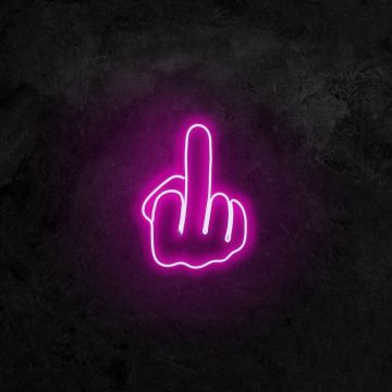 Aplica de Perete Neon Middle Finger - Roz