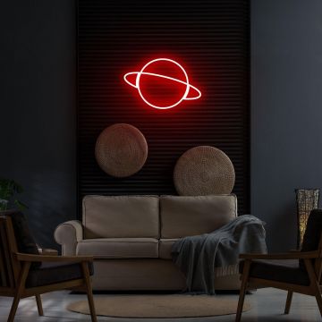 Aplica de Perete Neon Saturn - Rosu