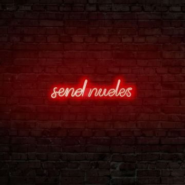 Aplica de Perete Neon Send Nudes - Rosu