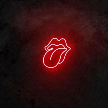 Aplica de Perete Neon The Rolling Stones - Rosu