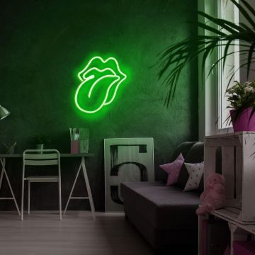 Aplica de Perete Neon The Rolling Stones - Verde