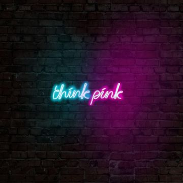 Aplica de Perete Neon Think Pink - Albastru