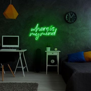 Aplica de Perete Neon Where Is My Mind - Verde