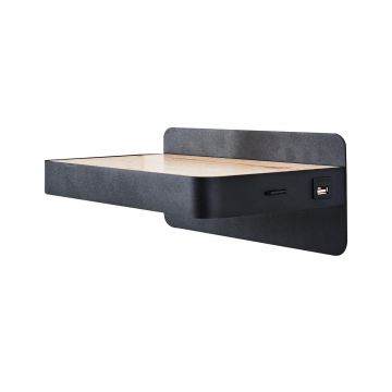 Aplica De Perete Wallark, Negru - Negru