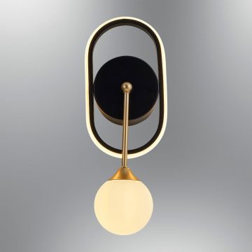 Aplica De Perete Walley, Negru - Negru