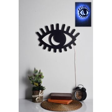 Iluminat decorativ LED Evil Eye, 45 x 30 cm - Albastru