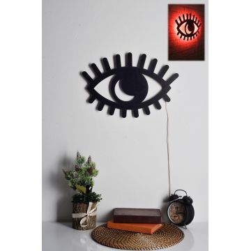 Iluminat decorativ LED Evil Eye, 45 x 30 cm - Roșu