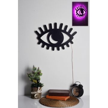 Iluminat decorativ LED Evil Eye, 45 x 30 cm - Roz
