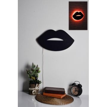 Iluminat decorativ LED Lips 2, 40 x 23 cm - Roșu