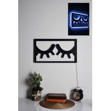 Iluminat decorativ LED Sleepy Eyes, 50 x 28 cm - Albastru