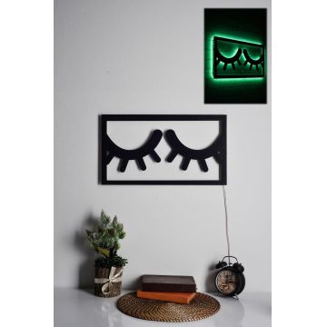 Iluminat decorativ LED Sleepy Eyes, 50 x 28 cm - Verde
