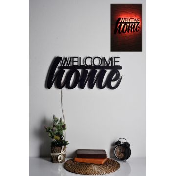 Iluminat decorativ LED Welcome Home, 53 x 25 cm - Roșu