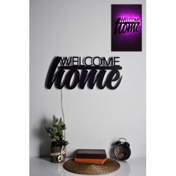 Iluminat decorativ LED Welcome Home, 53 x 25 cm - Roz