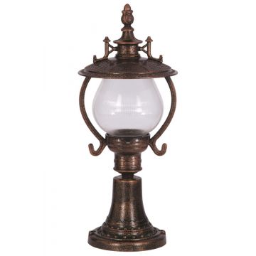 Lampă de perete de exterior BSU 090909 Outdoor Wall Lamp, Maro, 25x57x25 cm - Maro