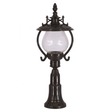 Lampă de perete de exterior BSU 090909 Outdoor Wall Lamp, Maro, 25x57x25 cm - Negru