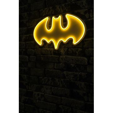 Lampa Neon Batman Bat Light, Albastru - Galben