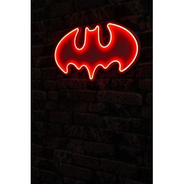 Lampa Neon Batman Bat Light, Albastru - Roșu