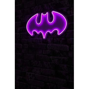 Lampa Neon Batman Bat Light, Albastru - Roz