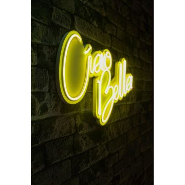 Lampa Neon Ciao Bella - Galben