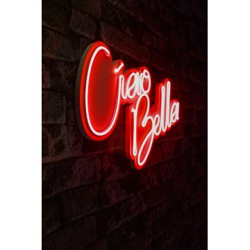 Lampa Neon Ciao Bella - Roșu