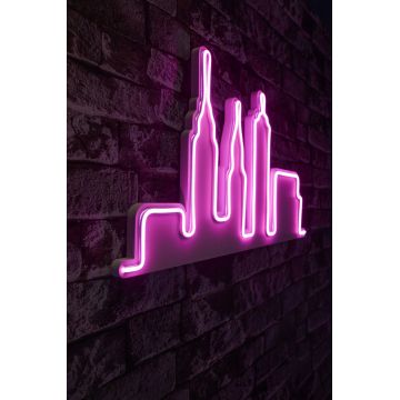 Lampa Neon City Skyline - Roz