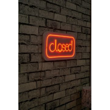 Lampa Neon Closed, Roșu - Roșu