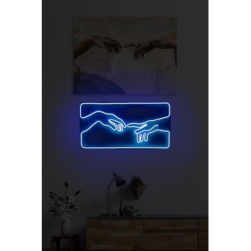 Lampa Neon Creation Of Adam - Albastru