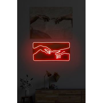 Lampa Neon Creation Of Adam - Roșu
