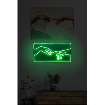 Lampa Neon Creation Of Adam - Verde