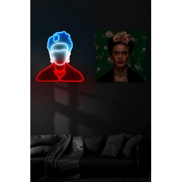 Lampa Neon Frida Kahlo, Alb - Alb