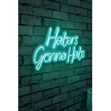 Lampa Neon Haters Gonna Hate - Albastru