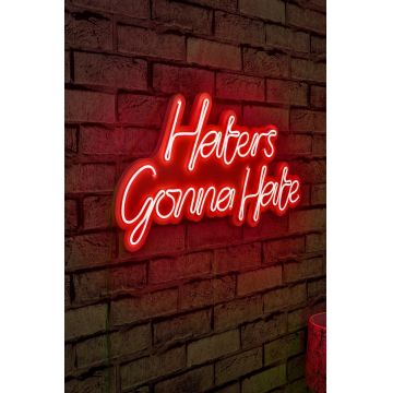 Lampa Neon Haters Gonna Hate - Roșu