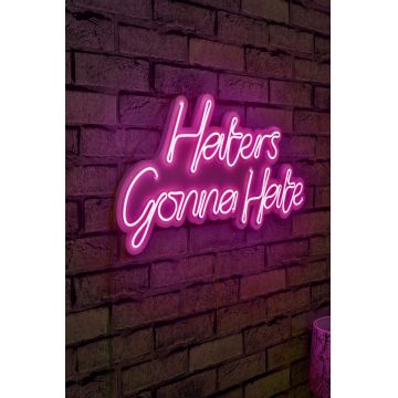 Lampa Neon Haters Gonna Hate - Roz