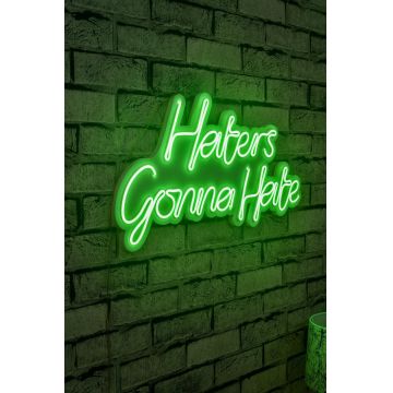 Lampa Neon Haters Gonna Hate - Verde