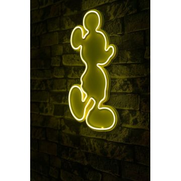 Lampa Neon Mickey Mouse - Galben