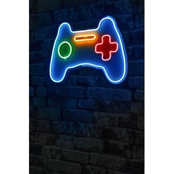 Lampa Neon Play Station Gaming Controller - Albastru