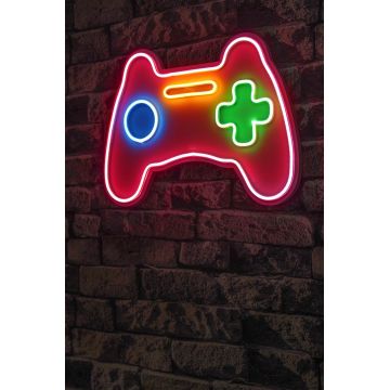 Lampa Neon Play Station Gaming Controller - Roșu