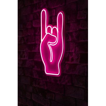 Lampa Neon Rock N Roll, Multicolor - Roz