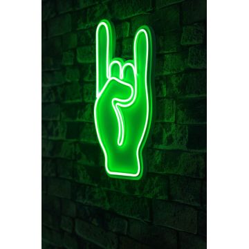 Lampa Neon Rock N Roll, Multicolor - Verde