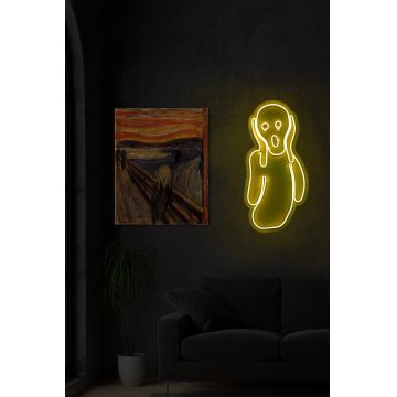 Lampa Neon Scream - Galben