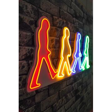 Lampa Neon The Beatles, Multicolor - Multicolor