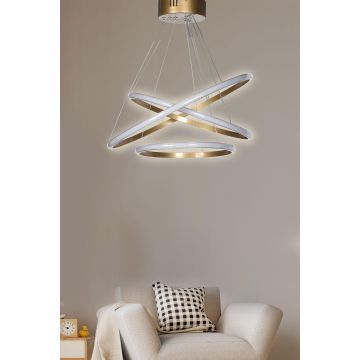 Lustra HM233 Chandelier, Auriu - Auriu
