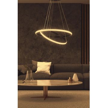 Lustră Leonis Black-Yellow Light, Negru - Negru - Galben