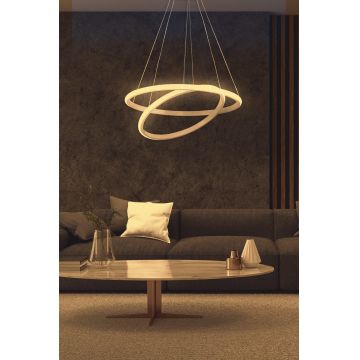 Lustră Leonis White-Yellow Light, Alb - Alb - Galben