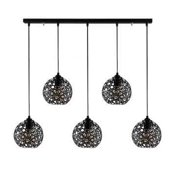 Lustra Luminar 89, Negru - Negru
