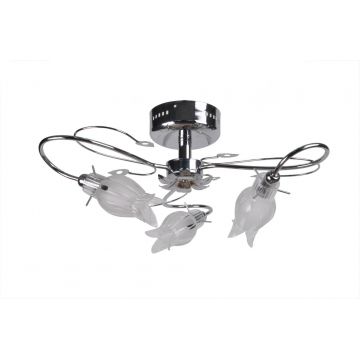 Lustra Nilfer Chandelier, Argintiu - Multicolor