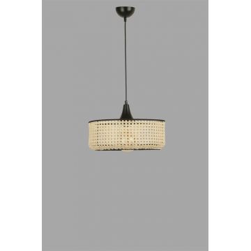 Lustra Ratan Stacket , Bronz- Alb - Alb